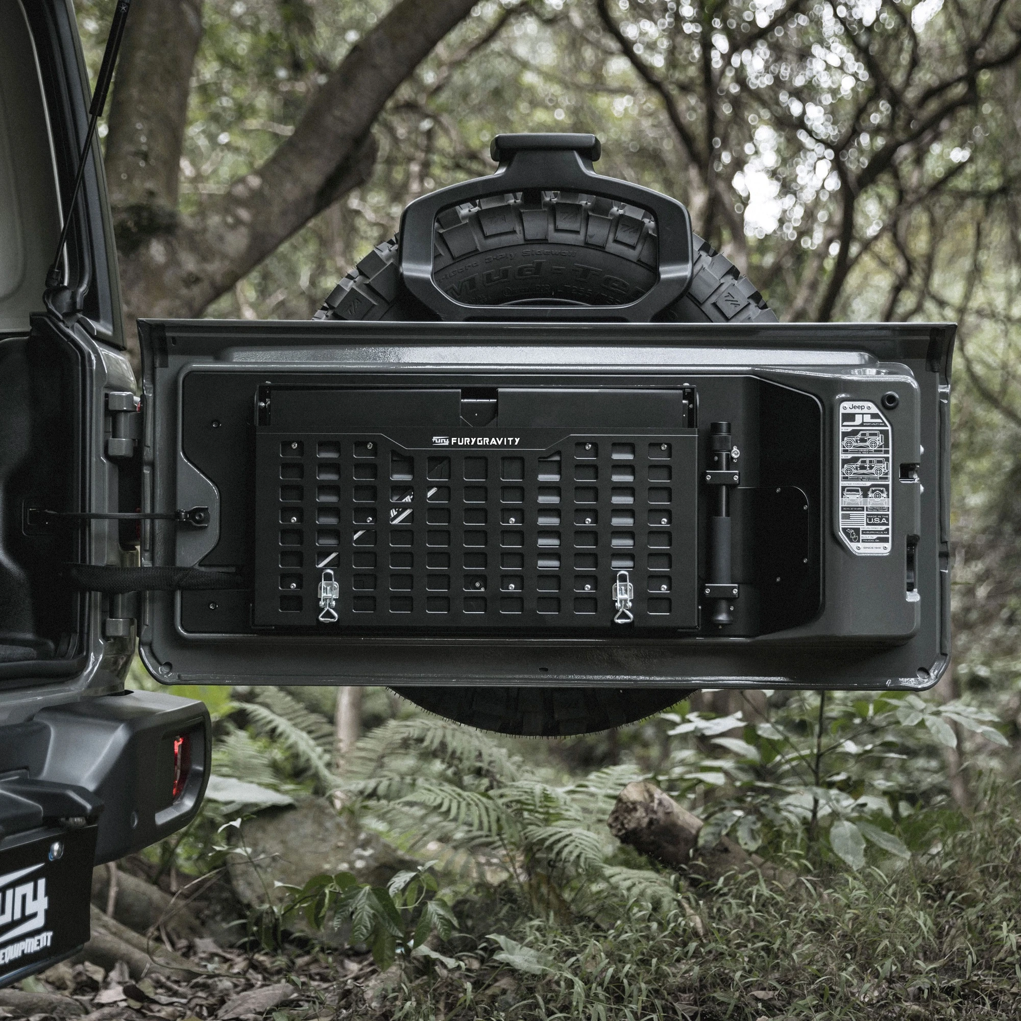 

Профессиональная настройкаFury 2007-2017 задняя дверь, небольшой столик, панель задней двери, складной стол для Wrangler JK