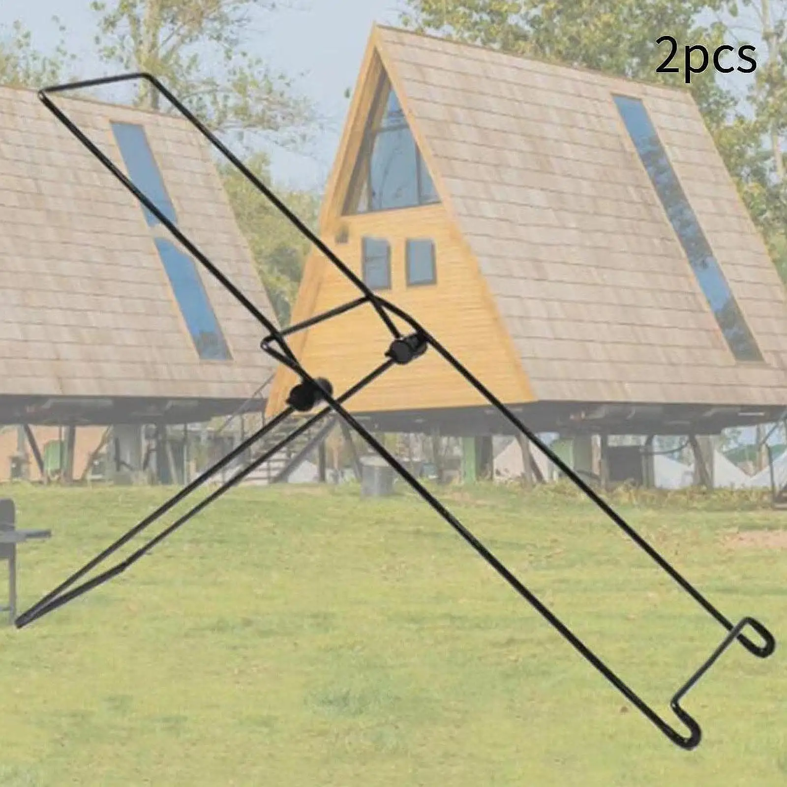 2Pcs Solar Panel Brackets High Carbon Steel Multipurpose Outdoor Accessories