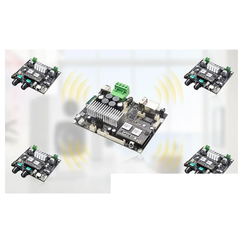 

【Must-Haves】Up2stream Amp Sub Multiroom Amplifier Wifi Audio Wireless Amplifier Board 2.1 Channel Subwoofer Speakers Amplifier
