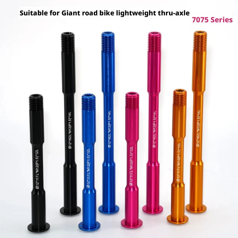 Thru Axle 12mm Lightweight for Giant TCR Defy Liv XTC Disc Road Bike 100 142mm Hub 7075 Aluminum Alloy Replacement Axle Light We
