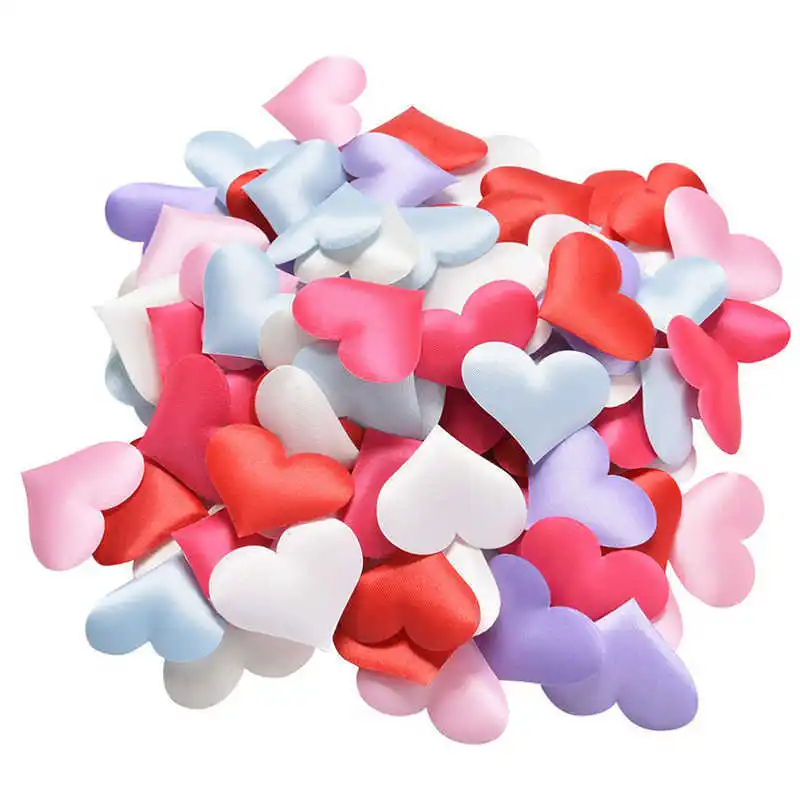 

50bags 3.5cm Love Heart Sponge Petal Decoration Confetti Throwing Petals Romantic Sponged Table Bride Wedding Valentine's Day