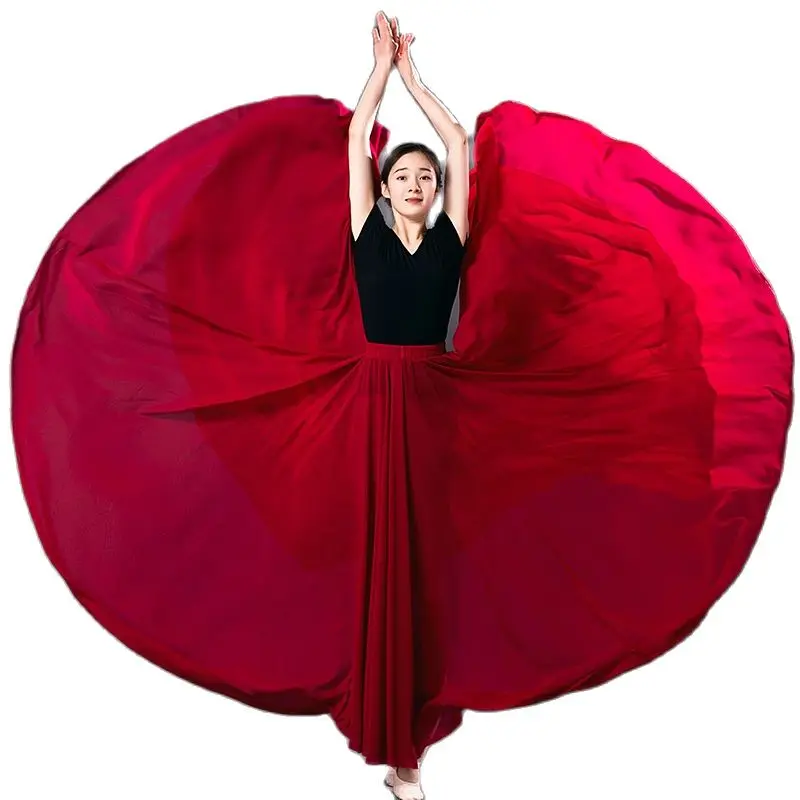 Xinjiang Dance  Performance Clothes  Bolero Flamenco Feminino  Gypsy Skirt  Robe Flamenco Fille Spanish Dance Dress