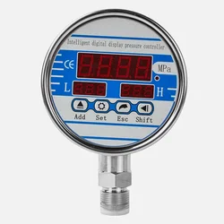 Manómetro Digital de 0-60Mpa, medidor de presión hidráulica de contacto electrónico, Dial de 100mm, 200bar, 400 bar, M20 x 1,5