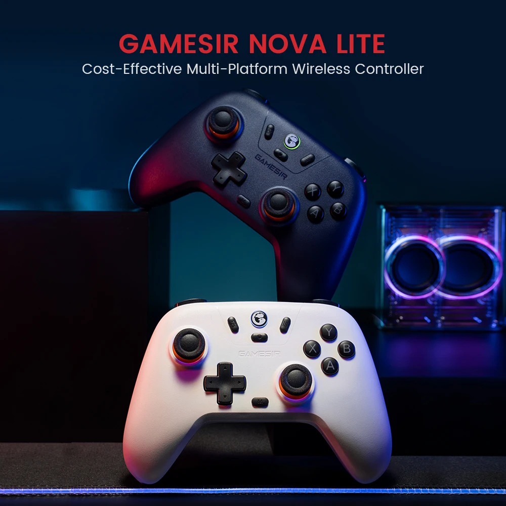 GameSir T4 Nova Lite contrôleur de jeu sans fil pour Switch, Android, IOS, PC et jeux Steam bâton d'effet Hall