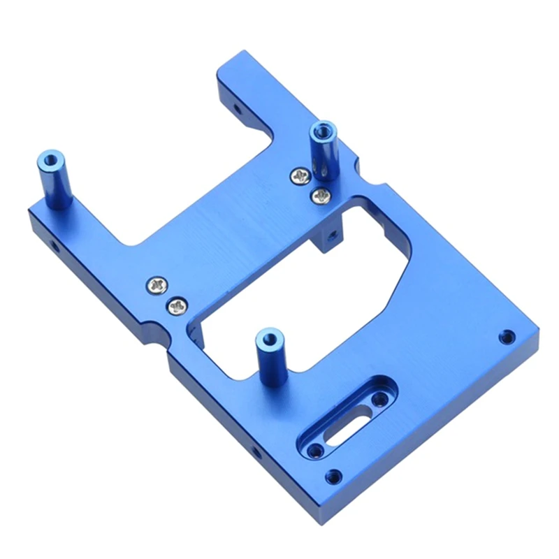 Soporte de montaje fijo para almacén de Servo de dirección de Metal de coche Rc para Wpl B14 B24 C14 C24 Q65 Mn D90 D99S Mn45, accesorios azules