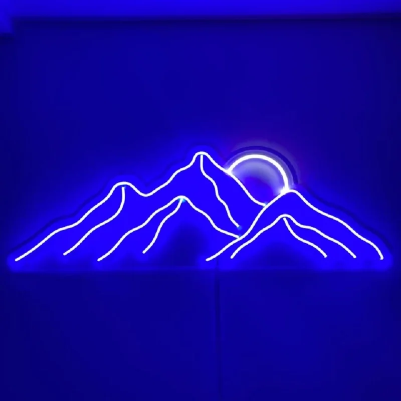 montanhas led neon sign sunrise decoracao da sua casa por do sol sinal de parede luz neon flex led luz de neon quarto em casa decoracao do escritorio presente 01