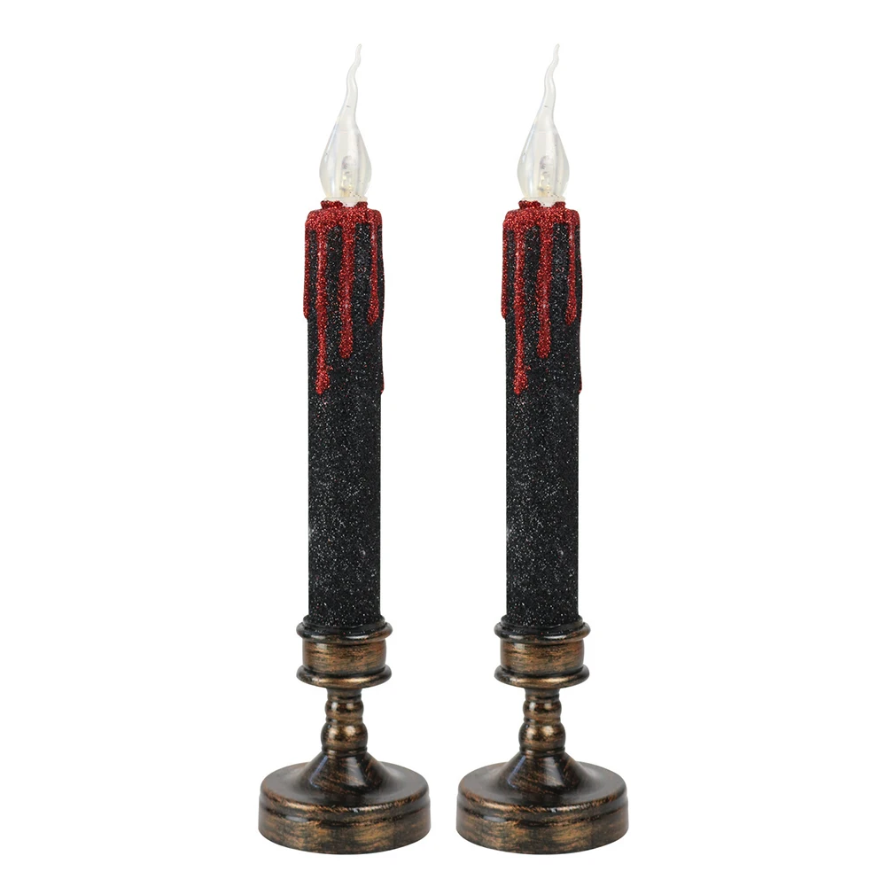 Halloween Decoration Candles Halloween Bleeding Candles Haunted Houses 140 Hours Duration Battery Powered Easy To Use