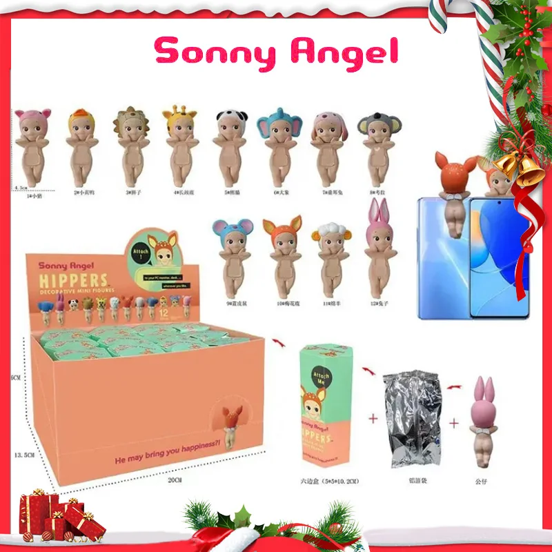 Sonny Angel Looking Back Serie Leżący Hippers Figurki akcji Śliczna tajemnicza lalka anime Prezent urodzinowy dla dzieci Lalka