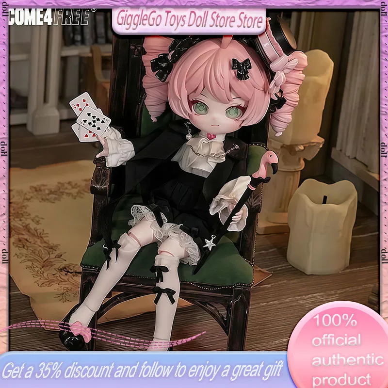

New 100% Genuine Bjd Mi Sweet Rose Fantasy Forest Series Flamingo Limited Hang Card Movable Doll Toys Girl Gift