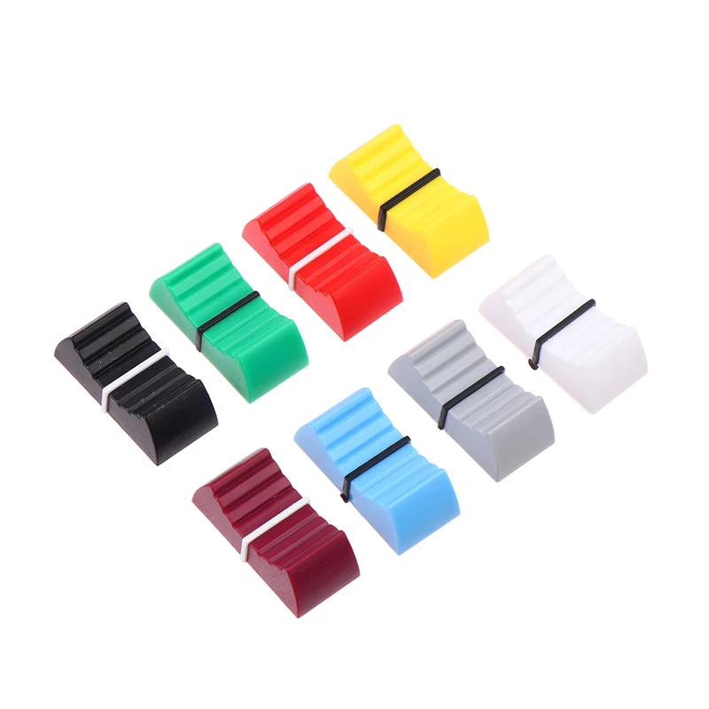 Multipack Ribbed Mixer Desk Switch Knob Caps in Touch Sensitive Plastic