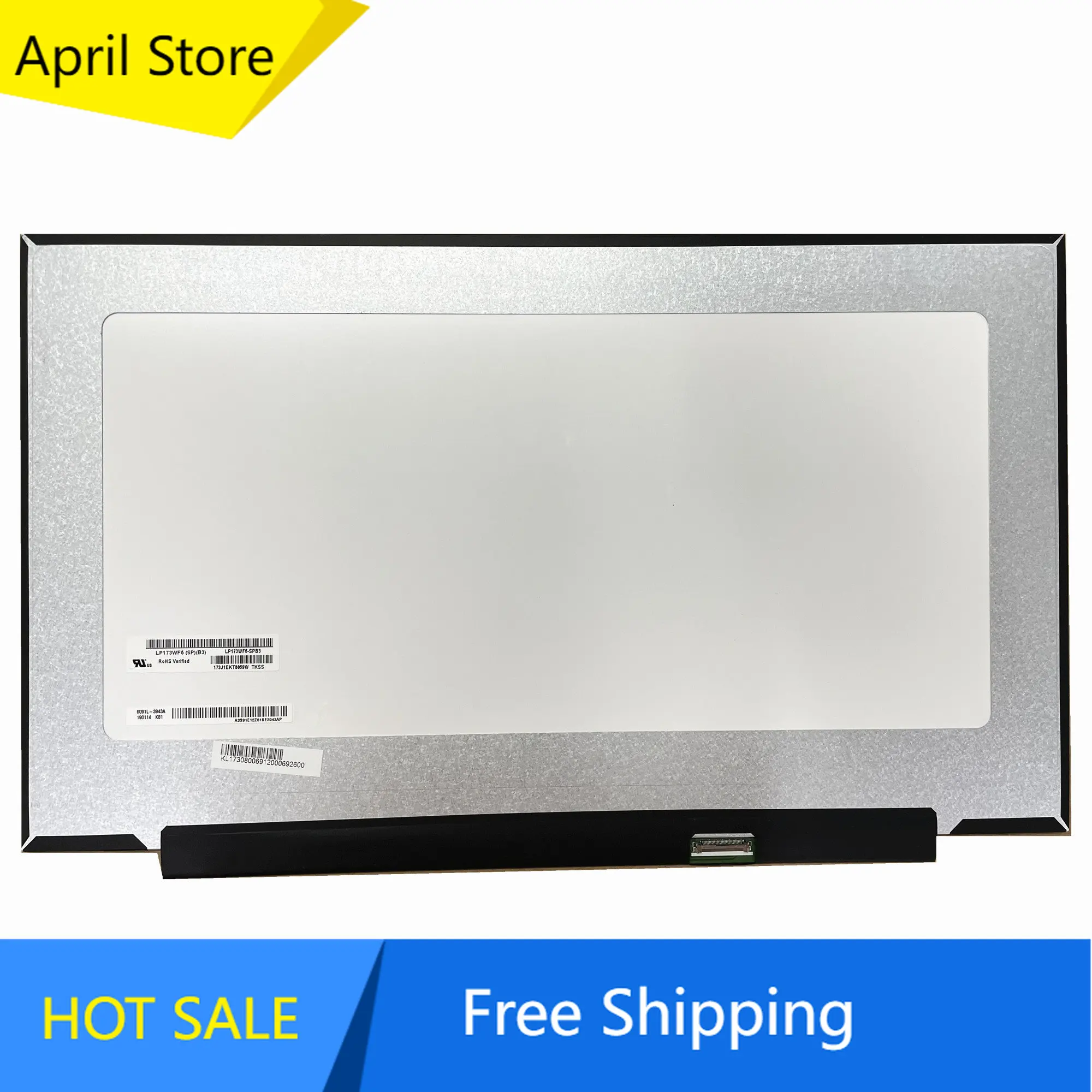 

LP173WF5-SPB3 fit LP173WF5 SPB3 LP173WF5-SPB4 17.3'' IPS Laptop LCD Display Screen 1920*1080 EDP 30 pins 72% NTSC