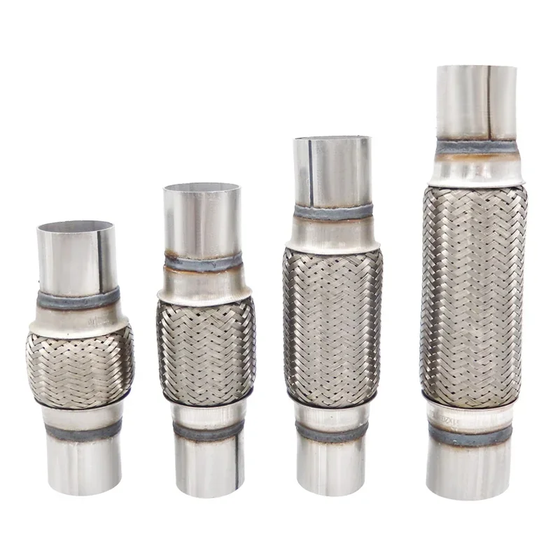 

High Performance Stainless steel car EXhaust Flex Pipe for 58/60/64/65/76/80/100mm Bellow Flexible Joint Coupler auto accessori