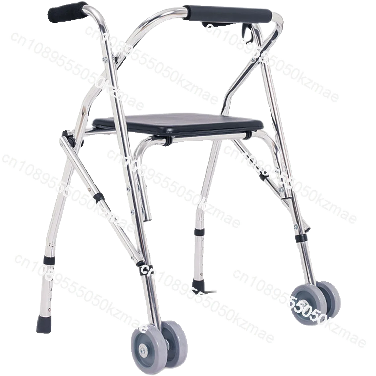 Suitable for the elderly trolley postoperative rehabilitation device assisted walking pusher folding walker