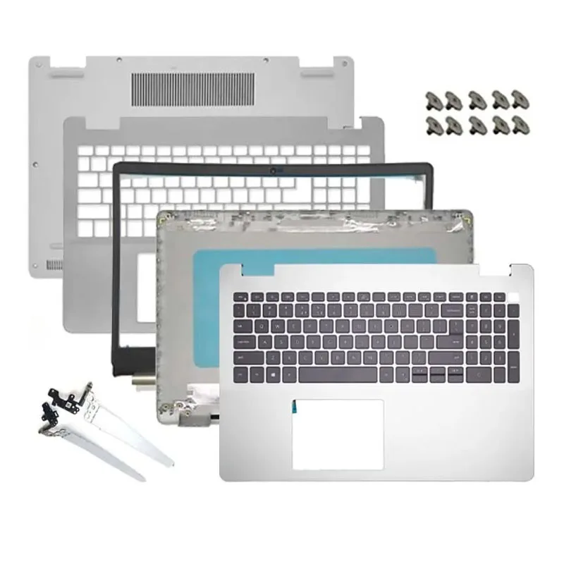 

New For Vostro 3500 3501 3505 Laptop LCD Rear Cover/Front Frame/Palm Pad Keyboard/Bottom Cover/hinges Silver