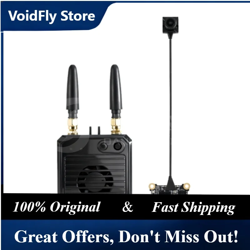 VoidFly VT5 FPV HD Digital Image Transmission Dual Antenna Sky System 1080P High Definition Low Latency Drone