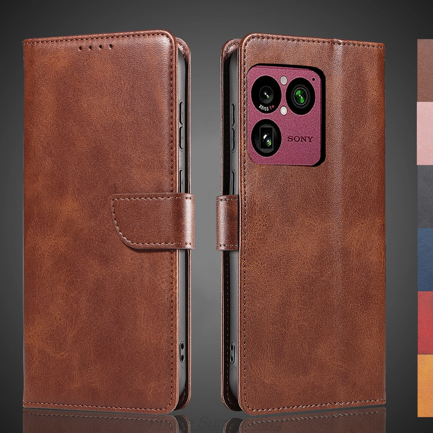 

Wallet Flip Cover Leather Case for Sony Xperia 1 VIII Pu Leather Phone Bags protective Holster Capa Fundas Coque