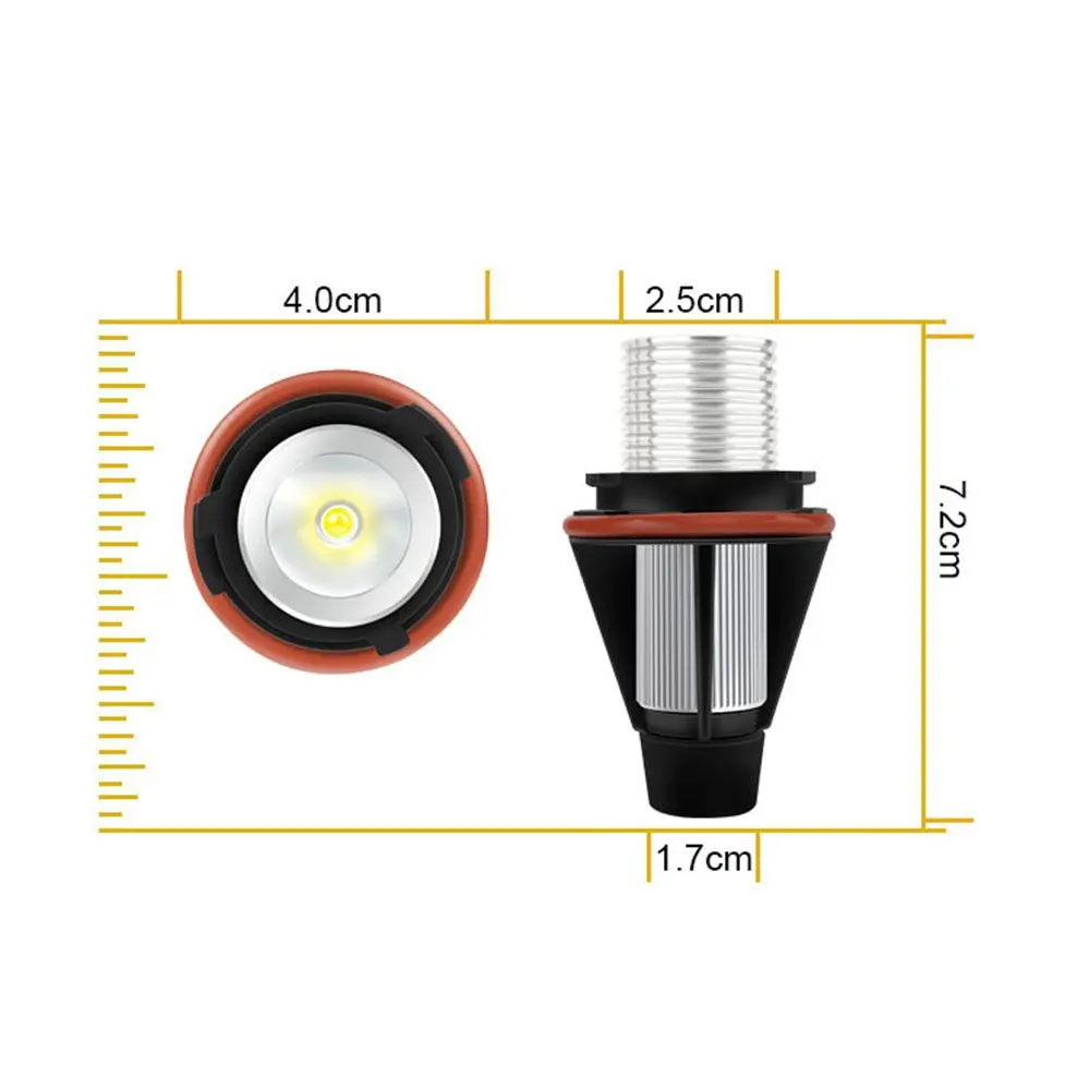 2Pcs Practical Angel Eye Marker Auto Lamp Error Free LED Bulb Car Side Light For BMW E39 5W E53 E60 E61 E63 X5