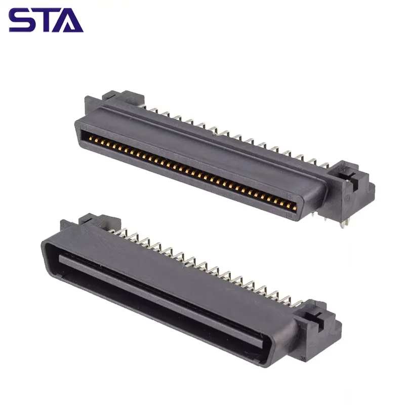 68pin Board-to-Board 1.27mm Pitch SCSI Plug 5175472-8 716612068 5175474-8 Male Female 90 Degree Angle Straight BTB Connector
