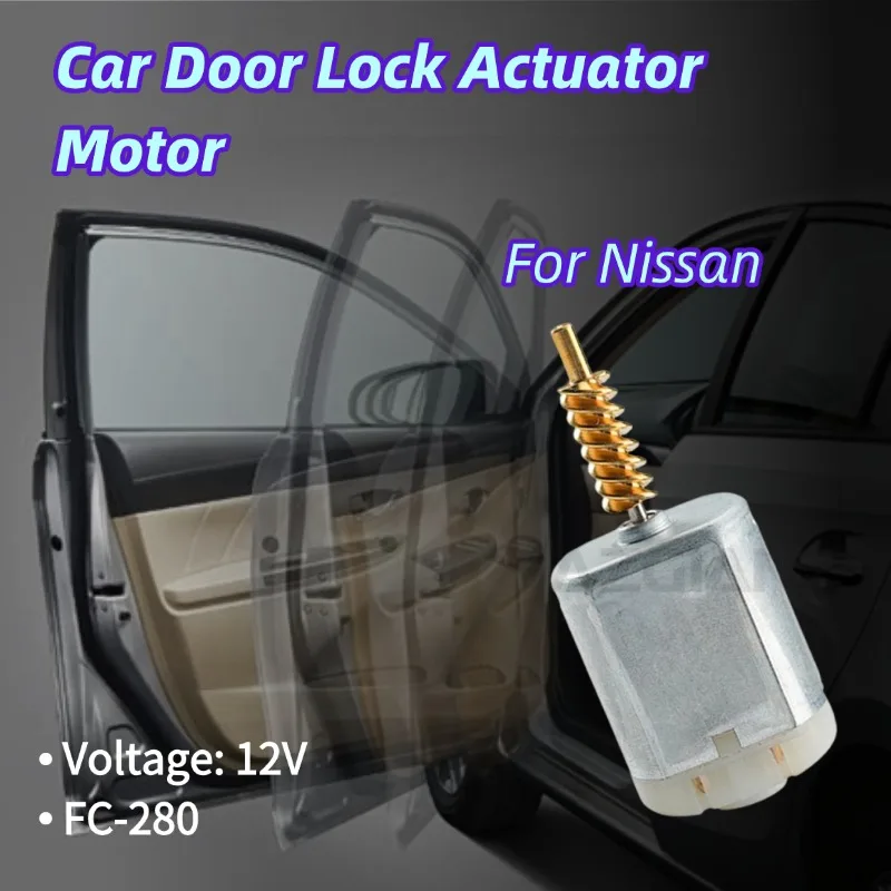 AZGIANT Motor de Cierre Centralizado de Puertas para Auto, 12V CC, Accesorio Profesional para Nissan Latio C11 MK1 2007-2012, Reparación de Cierre Automático de Puertas