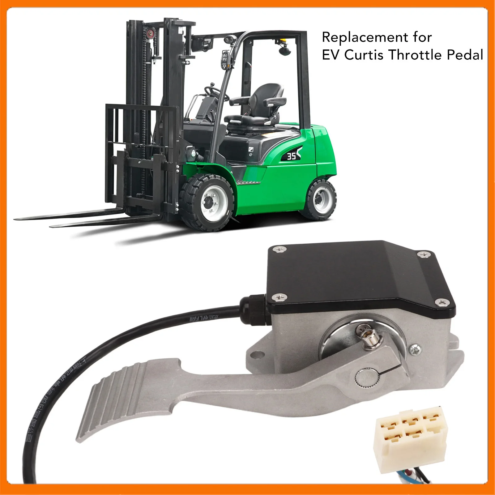 

Ножная педаль дроссельной заслонки, электрический акселератор EFP-005, замена для EV Curtis, педаль дроссельной заслонки, ножной электрический акселератор дроссельной заслонки