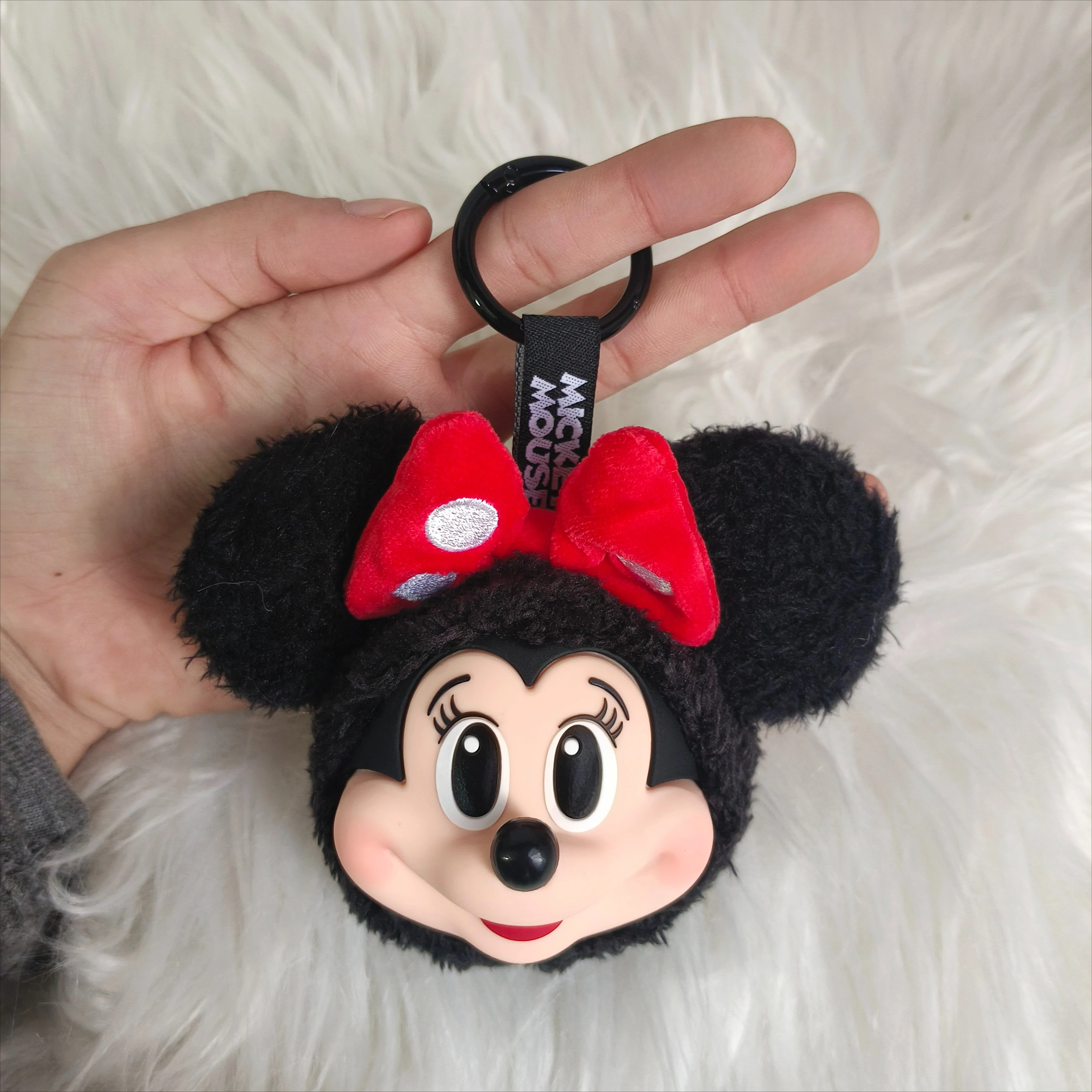 Disney mickey & minnie 15cm boneca de pelúcia chaveiro bonito personagem dos desenhos animados saco de pelúcia charme pingente brinquedo presente para crianças