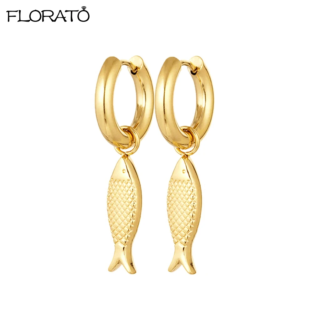

2025 New Personalized Gold Pendant Earrings 925 Sterling Silver Needle Fine Small Hoop Earring for Women Fashion Jewelry Gifts