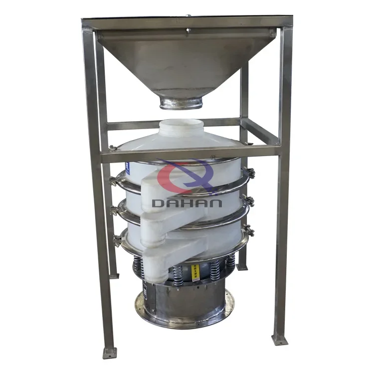 

Double Deck Heavy Carbonic Acid Calcium Anti-corrosion Metal Portable Plastic Vibrating Sieve