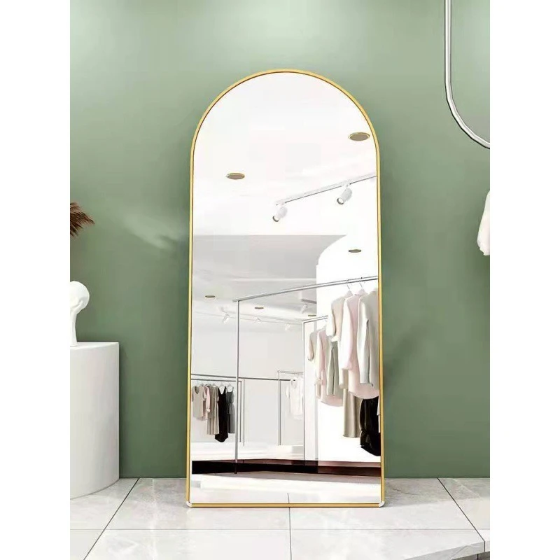

three-dimensional thin and tall live broadcast Internet celebrities home large floor mirror clothing store fitting mirror