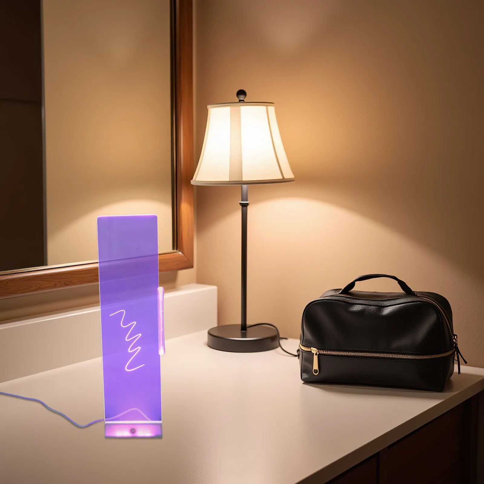 1 ชุด กระดานบันทึกข้อความแบบมีไฟ LED ติดตั้งบนหน้าจอ แผงด้านข้างแบบใส ใช้สำหรับติดโน้ตเตือนความจำ สำหรับงานสำนักงาน