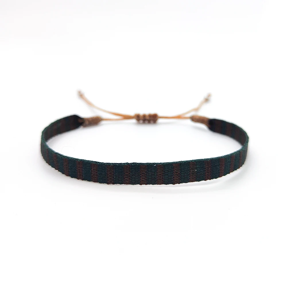 KKBEAD Kolumbien Armband Stoff Stoff Armbänder für Frauen Männer Handgewebtes geflochtenes Armband Geschenk Großhandel Boho Freundschaftsschmuck – Detail 6