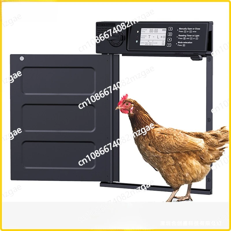 Hot Sale Automatic Timing Chicken Access Portal with Aluminum Alloy Pet Door Light Sensing Coop and Cage System