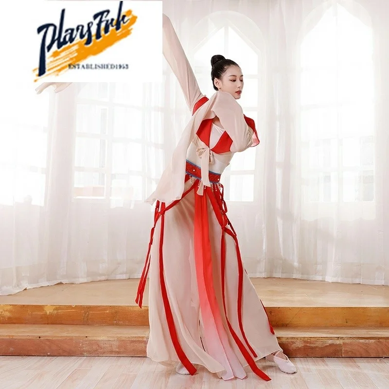 

Костюм для классического танца Ele, женский костюм awl Sve, традиционный китайский костюм Han Tang Sle для выступления на сцене