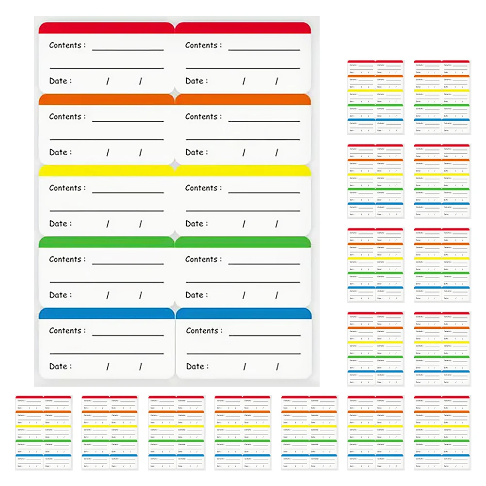 

300 шт. этикетки-наклейки, бирки для хранения продуктов питания, этикетки с предварительной печатью, медная пластина, дата истечения срока годности