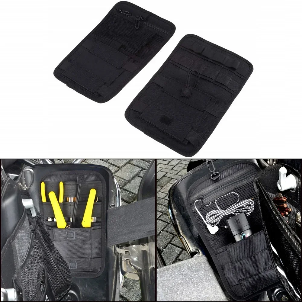 

Motorcycle Bike Universal Saddlebags Internal Tools Organizer Liner Hard Bag Storage Pouch For Harley Indian Yamaha Kawasaki BMW