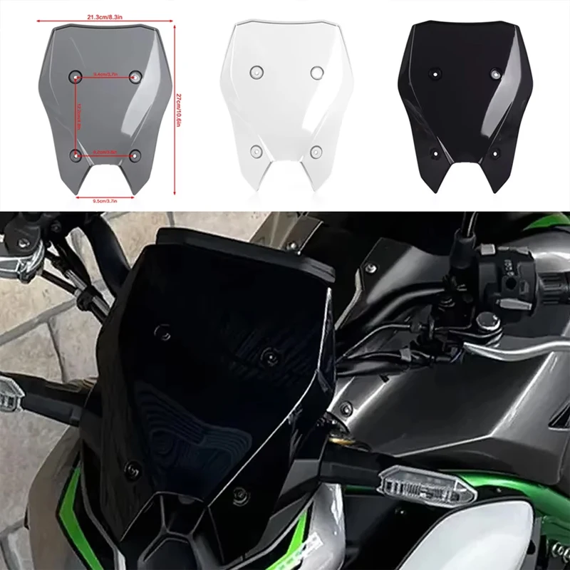 

Motorcycle Windshield Windscreen Touring Visor Deflectors For KAWASAKI Z 900 Z900 SE 2025 Acrylic Wind Screen Cover Protector