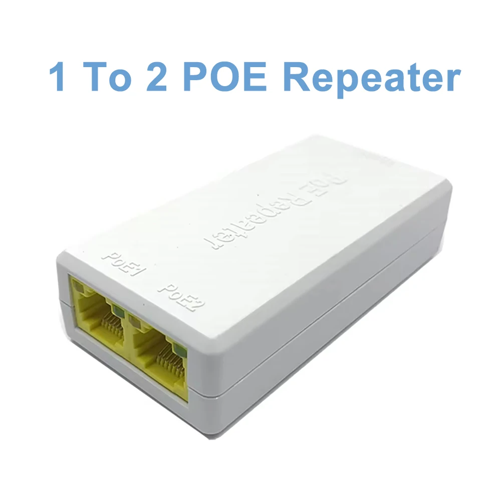 موسع POE 1 إلى 2 منفذ 100 ميجابت في الثانية مكرر تبديل الشبكة IEEE802.3af/at التوصيل والتشغيل لمفتاح PoE NVR IP كاميرا AP