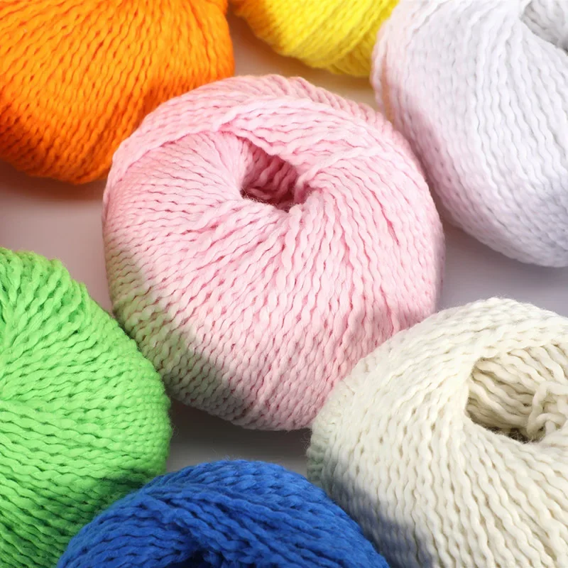 Corrugated Cotton Thread Hand Made Diy Doll Crochet Wool Knitting Sweater Corrugated Yarn Crochet Yarn Ball