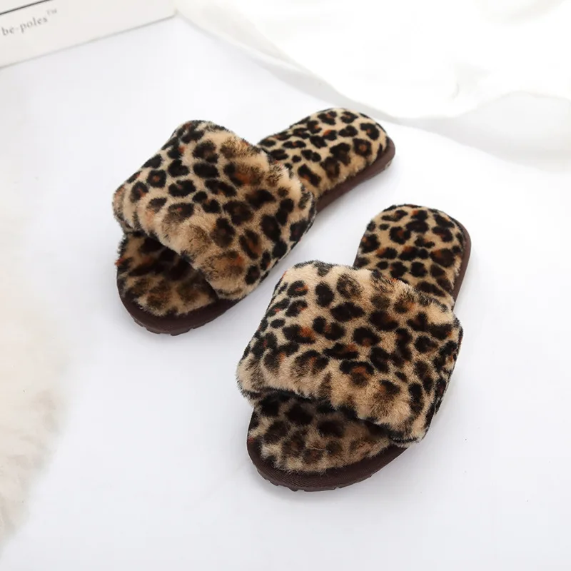 

2023 New Natural Sheepskin Home Slippers Winter Women Indoor Slippers Fur Slippers Warm Wool Flip Flops Slipper Lady Home Shoes