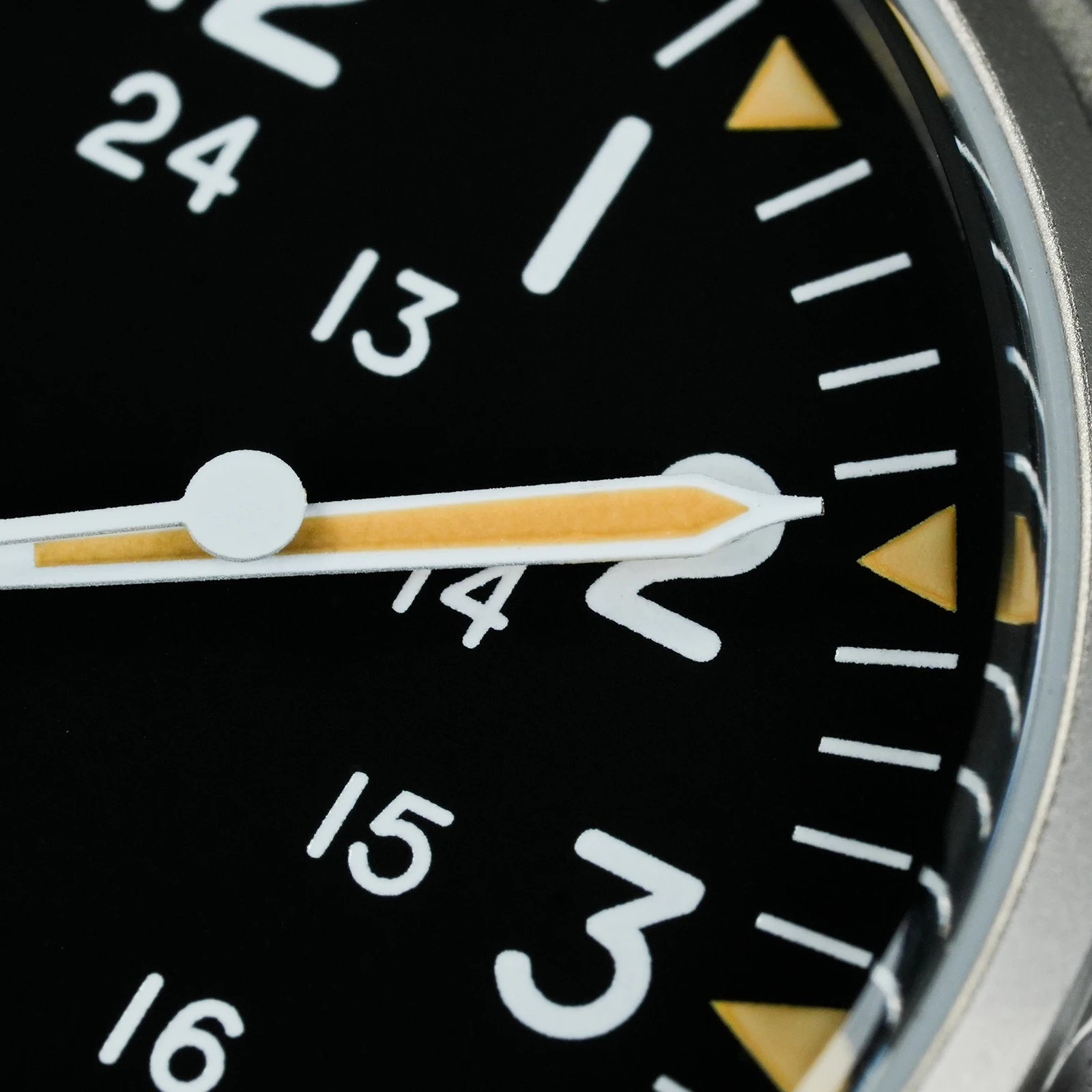 Militado ML07 خمر ساعات كوارتز ميوتا سوبر 2035 حركة الياقوت أو K1 مضيئة 36 مللي متر مقاوم للماء المجال الساعات رجل الهدايا