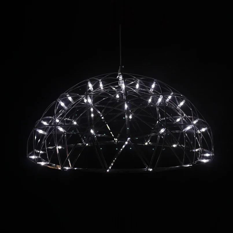 Hot Sell Stainless Steel LED Pendant Lights  Firework Light Dome shape Restaurant Living Room Loft Lights Shops Lights110-240V