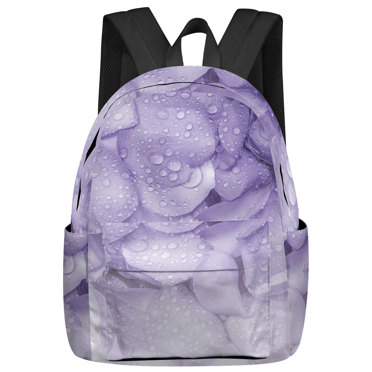 

Purple Rose Petals Large Capacity Backpack Men Laptop Bags High School Teen College Girl Student Mochila