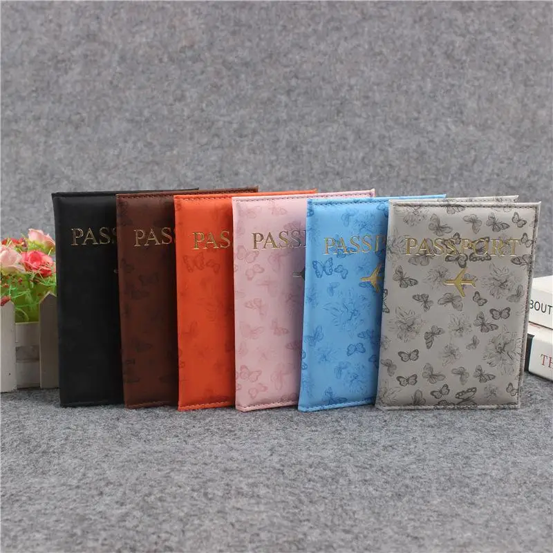PU Leather Passport Cover For Men & Women Organizer - Protective Card Holder ID Document Covers World  Travel Passport Case