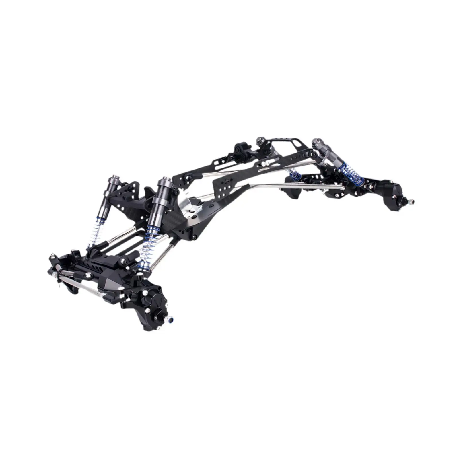 1/10 RC Crawler Carbon Fiber Chassis Kit Accessories Professional Easy to Install Practical Direct Replaces High Clearance