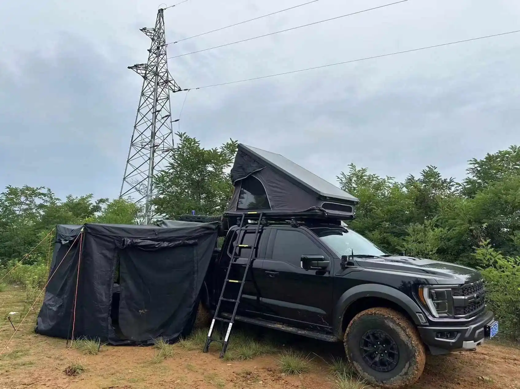 Big size 3-5 person soft rooftop tent    outdoor camping   car  us stock available