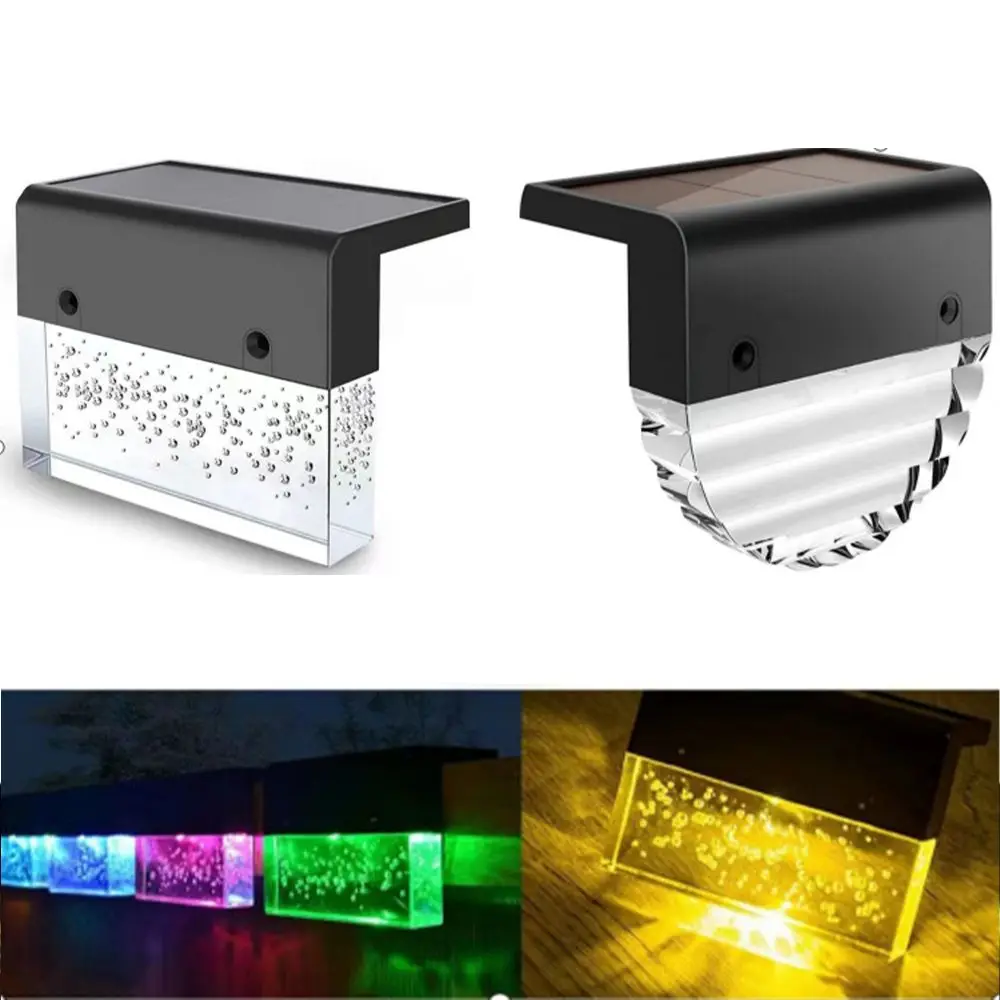 

New Wireless Outdoor Solar Lights Warm Light Timer Off Solar Step Light Waterproof Landscape Lamp Villa Courtyard