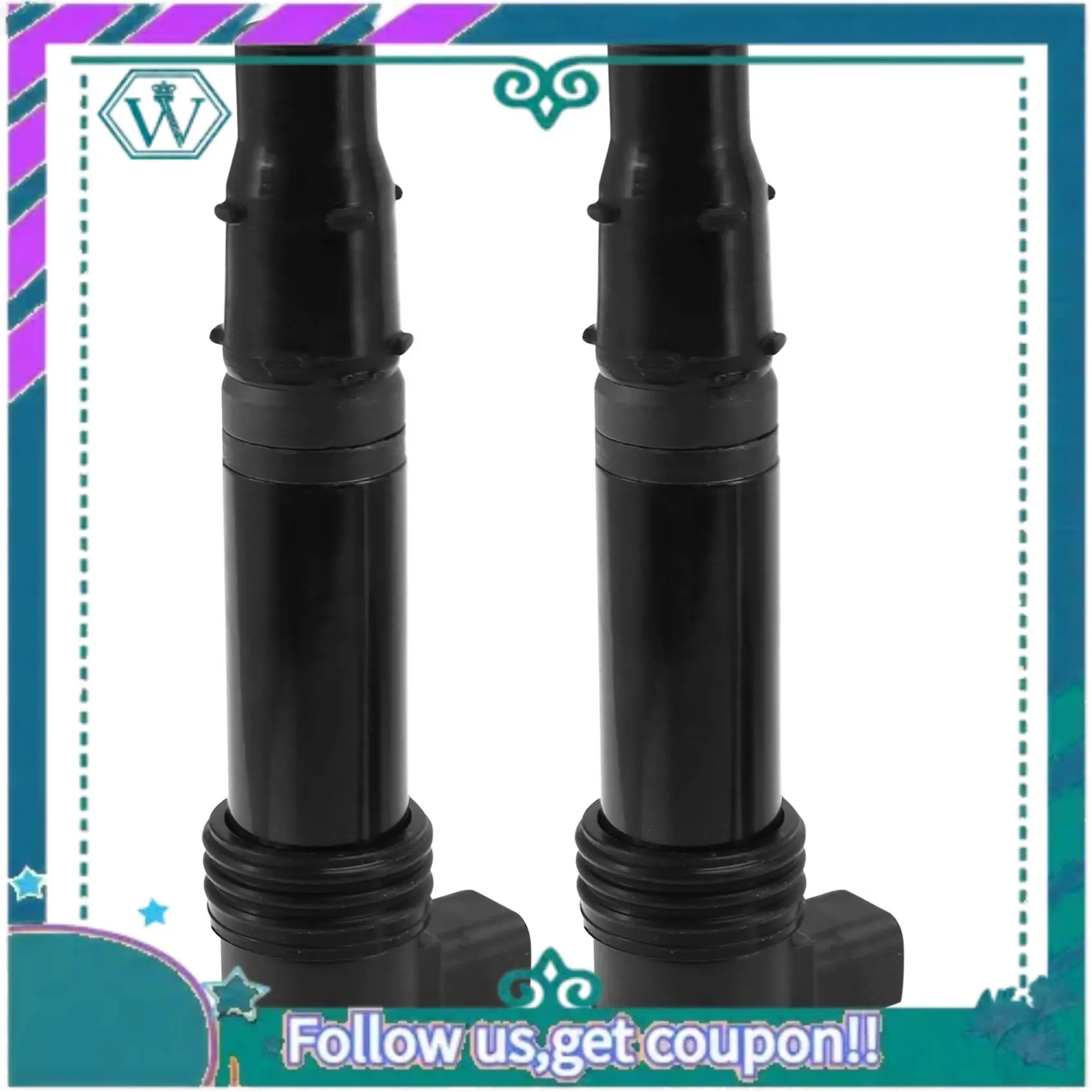 

AA92-2PCS 129700-4580 Ignition Coil For KAWASAKI ER6N EX650 Versys 650 KLE650A KLE650C ZR1000 Z10 Ninja 650R EX650J 05-14