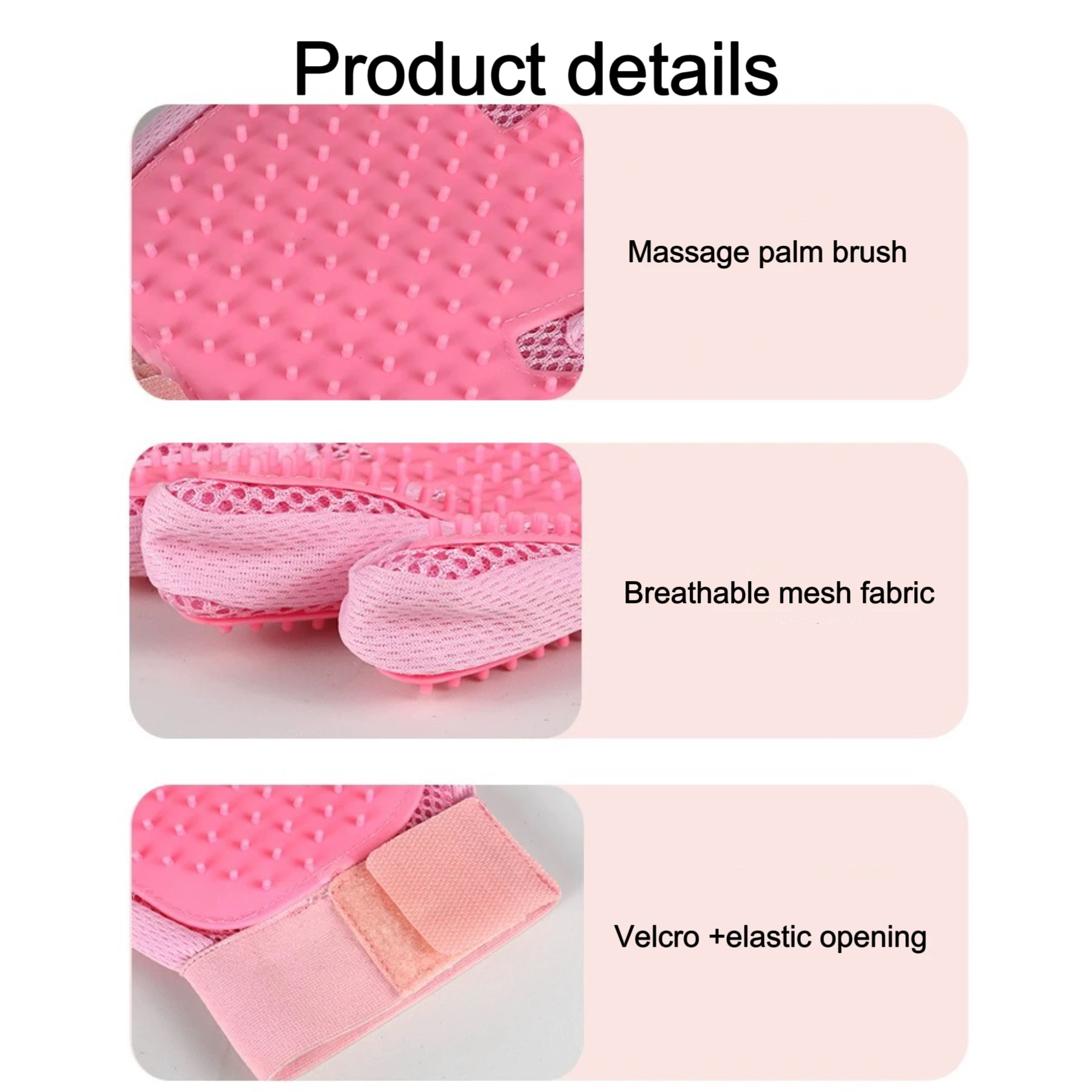 Grooming Combs Pet Hair Removal Brush Soft Massage Hair Care Gloves Pet Hair Cleaning Pet Cleaning Products Comb