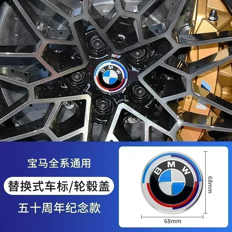 4Pcs 56mm 68mm BMW Emblem For BMW Wheel Hub Caps For BMW 3 Series 5 Series E60 E90 F10 F30 E46 E39 X5 E53 E70 E38 Z4