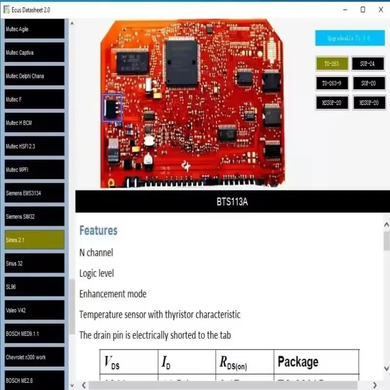 2025 NEW ECUS Repair Software Datasheet 2.0 and Additional Information PCB Schematics with Automotive Electronic Components