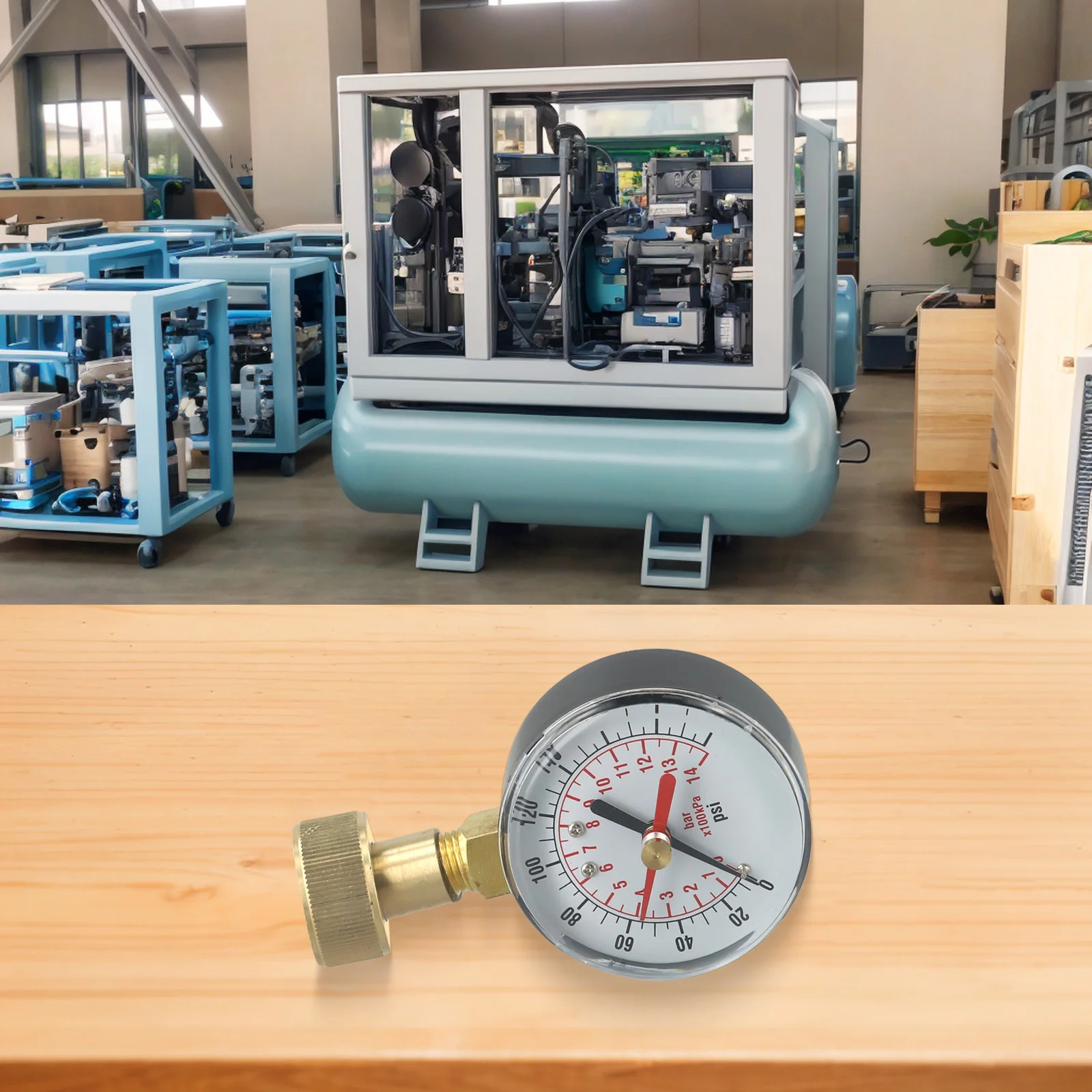 Efficiently Measure Water Pressure Glycerin Filled Test Gauge Featuring Waterproof Capabilities and Easy Installation Options